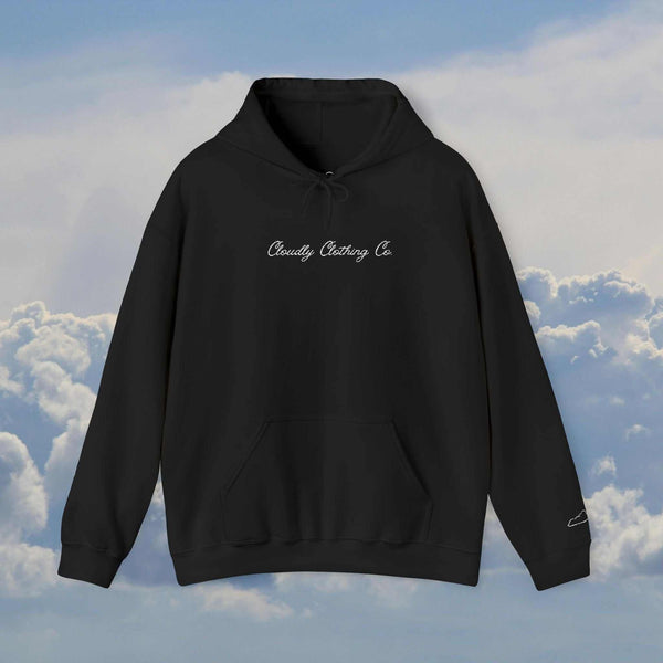 Cloudly Script Logo Embroidered Hoodie